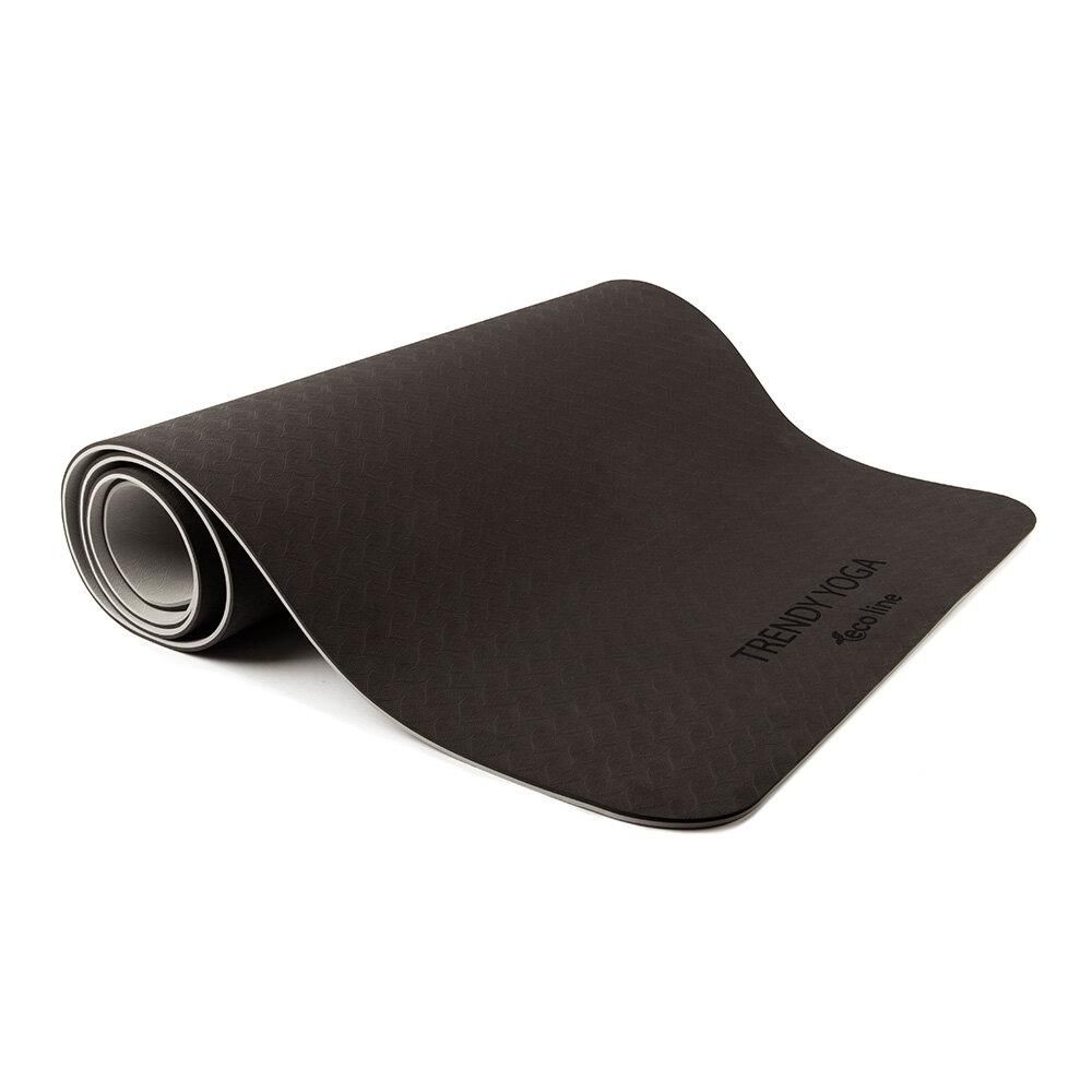 yogabox Eco Yogamatte TPE 2-farbig - anthrazit / hellgrau 180 x 60 0,6 cm 1 St
