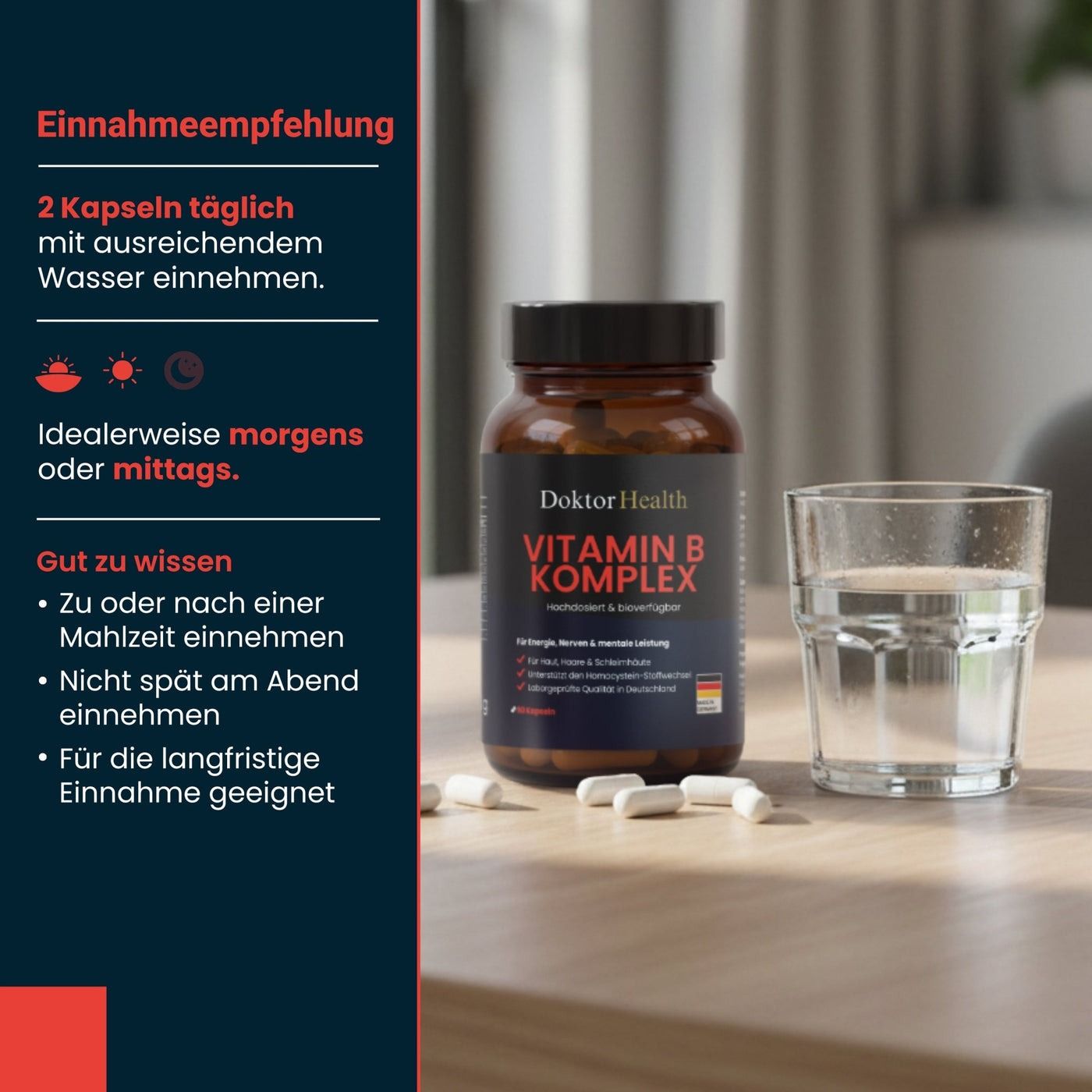 Doktor Health Vitamin B Komplex Kapseln