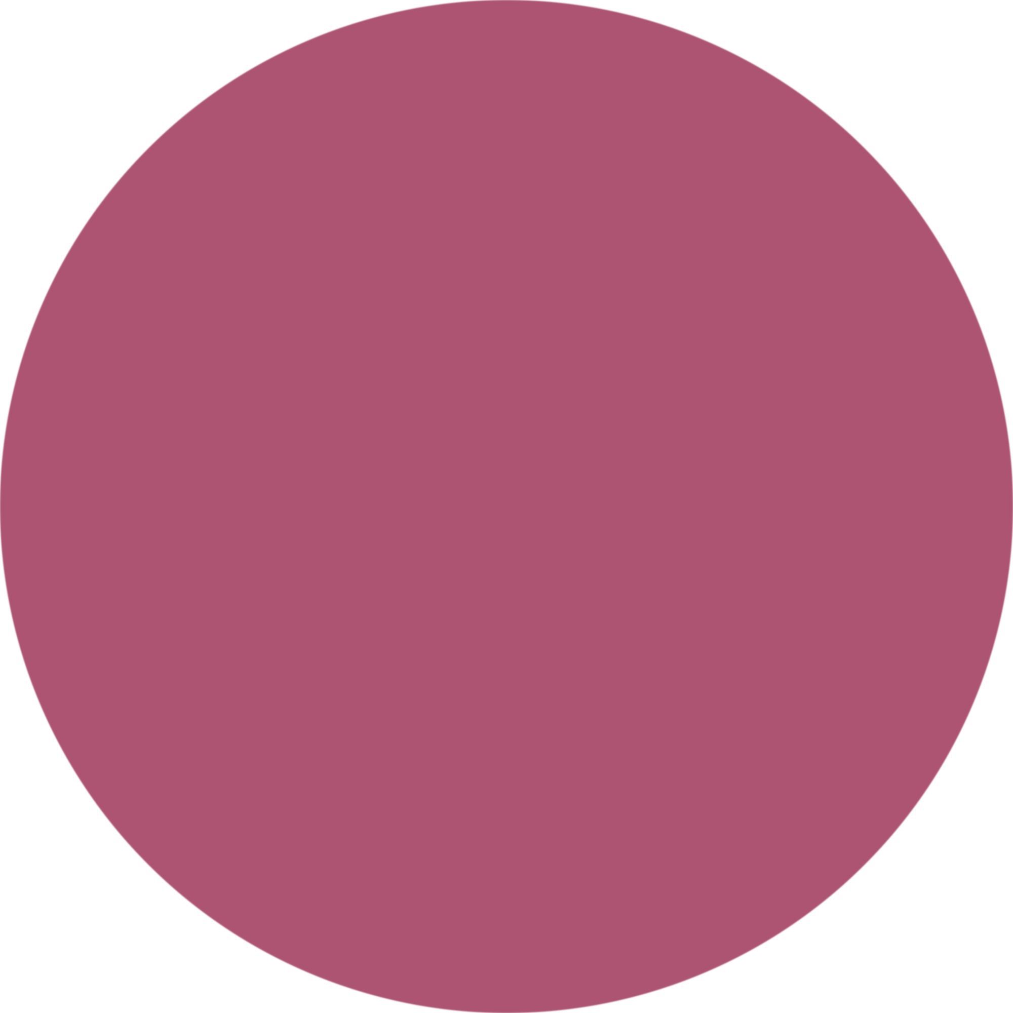 Kreisförmiger Farbfleck in Tender Plum. Die Farbe ist ein dunkles Rosa.