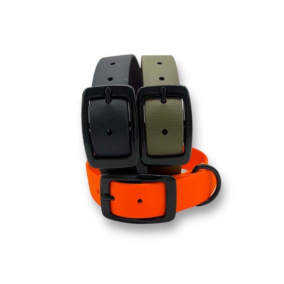 BioThane® Hundehalsband NEO Neon Orange - WOOFSTUFF