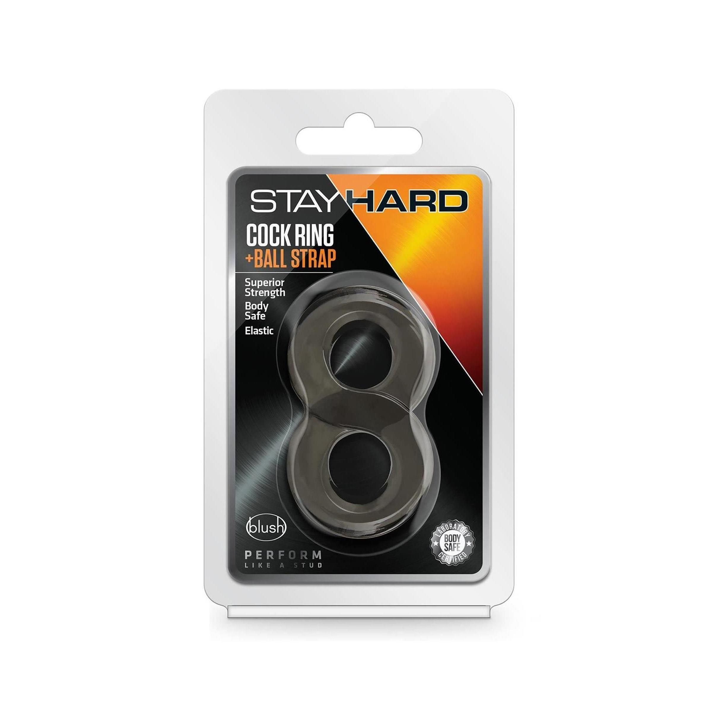 Blush - STAY HARD COCK RING AND BALL STRAP