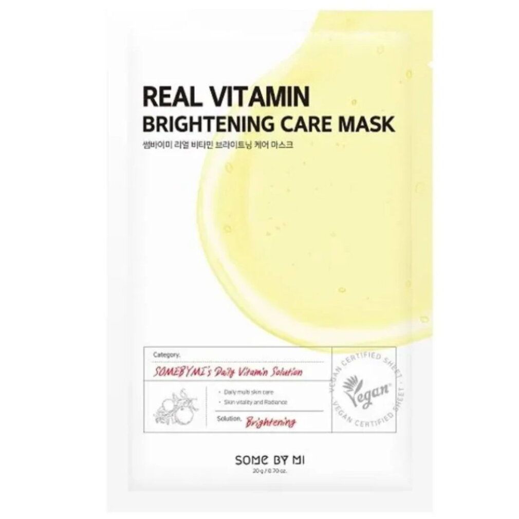 Somebymi - Real Vitamin Brightening Care Mask, 1 Stück