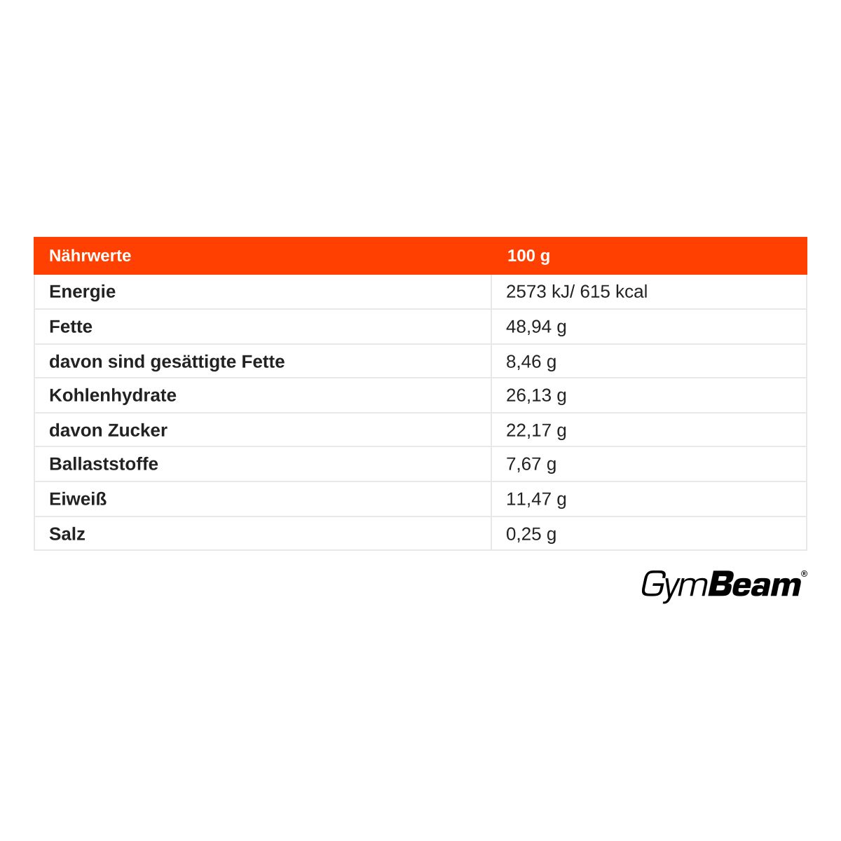 GymBeam BIO Haselnuss & Kakao Creme Bio-Aufstrich
