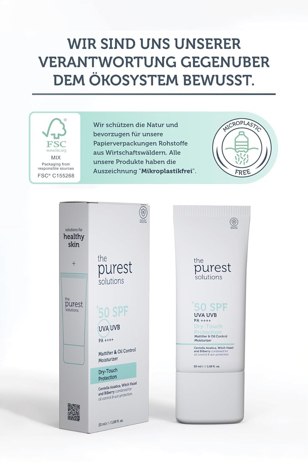The Purest Solutions Dry-Touch Sonnencreme SPF 50+