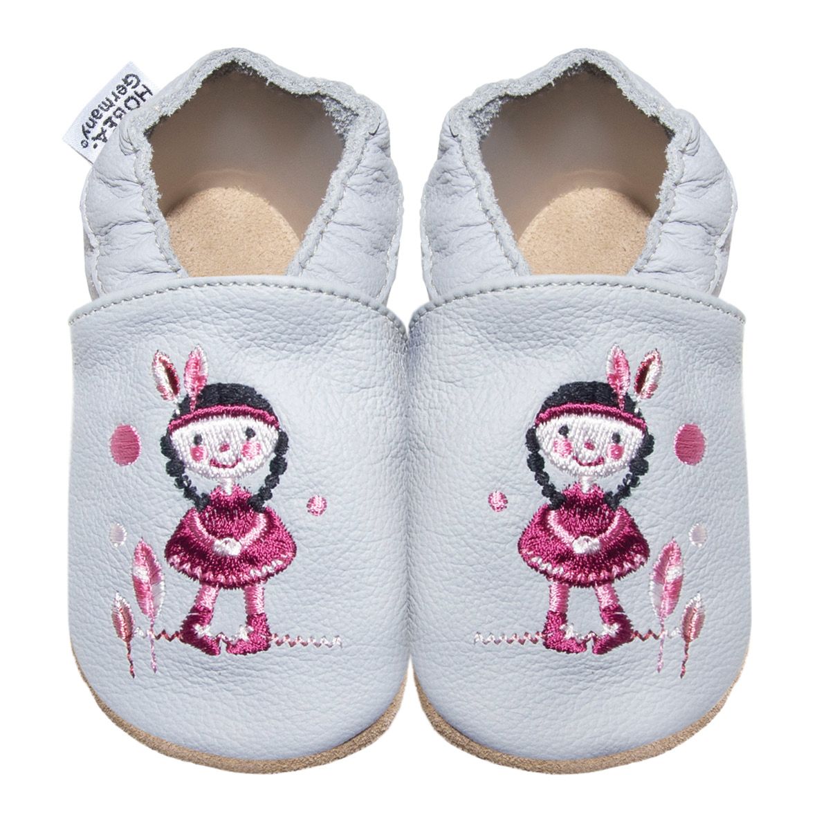 HOBEA-Germany Baby Krabbelschuhe Aus Leder - Weiche Hausschuhe Für Kleinkinder