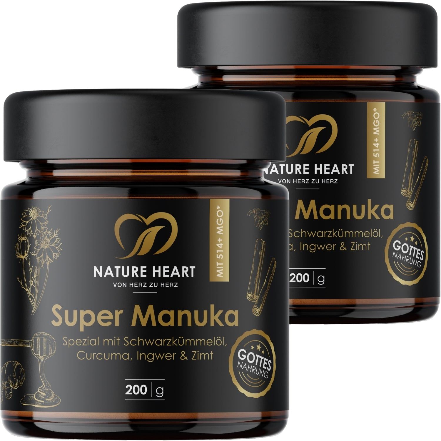 Nature Heart Super Manuka mit Schwarzkümmelöl
