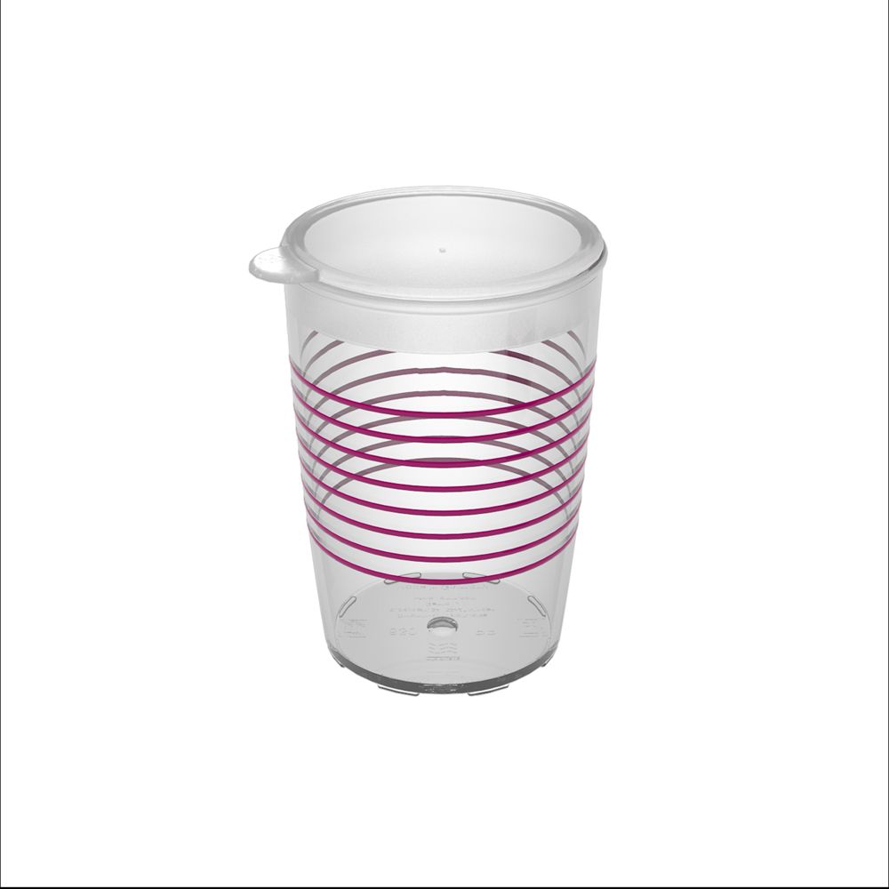 Ornamin Becher 830 Ringe brombeer mit geschlossenem Aufsatz 1 St