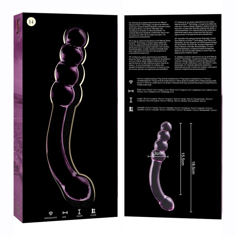 Nebula Series By Ibiza - Modell 14 - Dildo Borosilikatglas