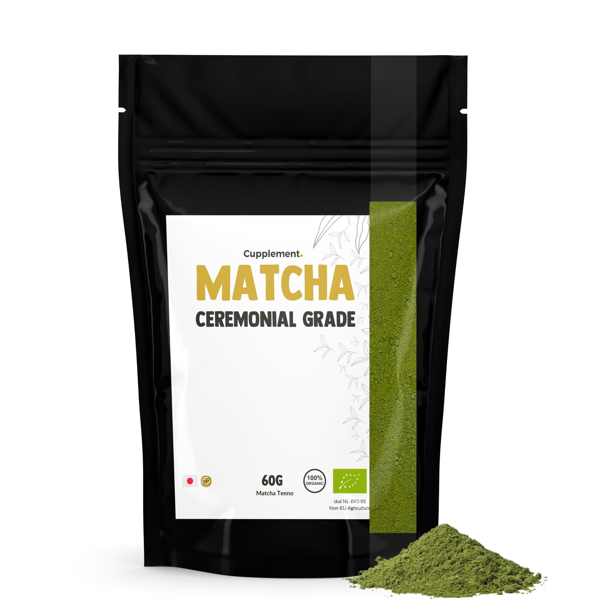 Cupplement - Matcha Teepulver in Zeremonienqualität 60 g Pulver