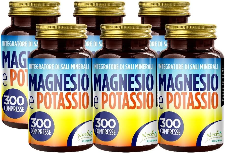 Noebis Pharma Magnesio e Potassio – Citrati – 300 Compresse