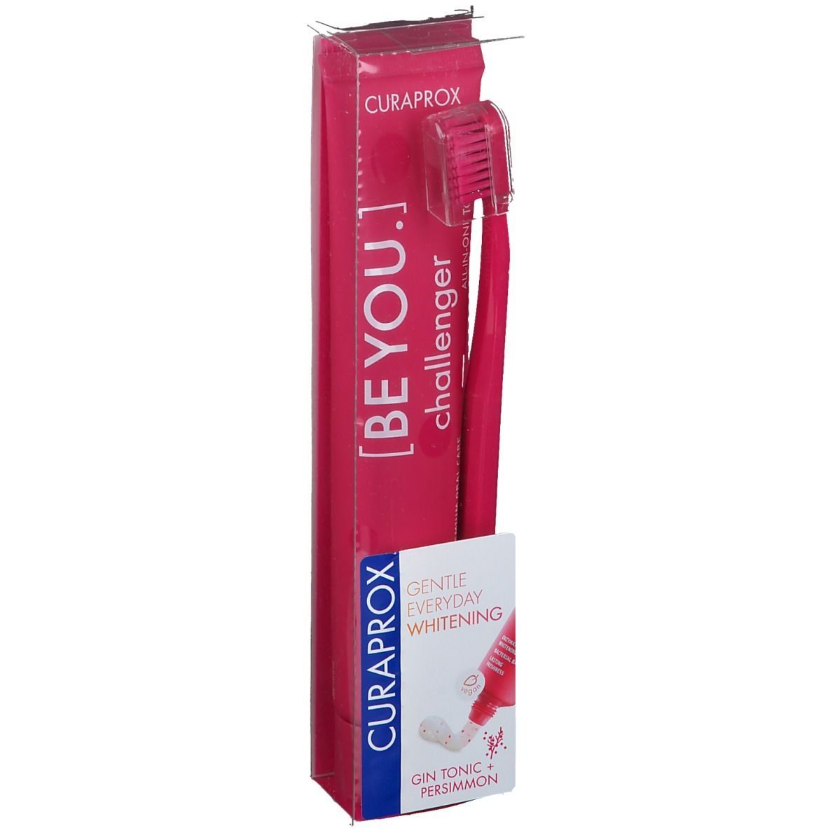 Curaprox® BE YOU challenger Set, Gin Tonic + Kaki, rot
