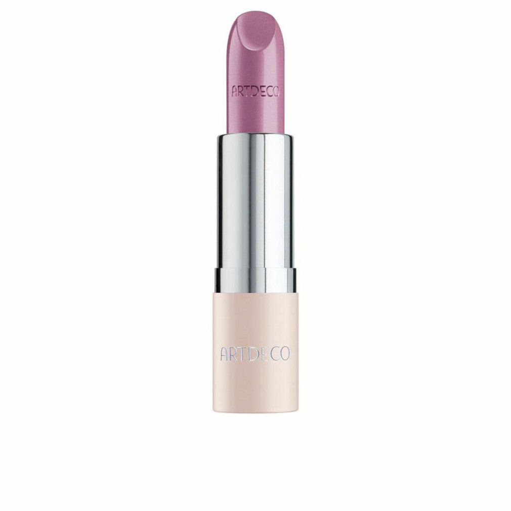 Artdeco Perfect Color Lipstick in hellem Rosa mit silbernem Schaft und hellem Gehäuse.