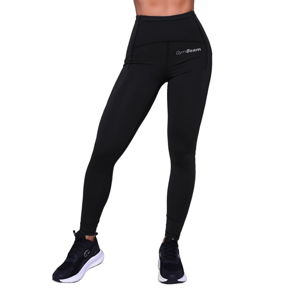 GymBeam Leggings Damen mit Kordelzug und Taschen in Schwarz 1 St