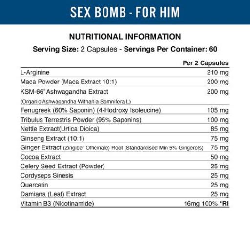 Applied Nutrition Sex Bomb for Him 200 g