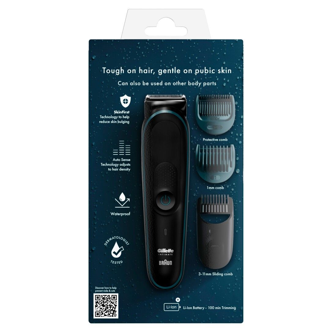 Gillette Intimate Trimmer i5 für den Intimbereich für Männer, wasserdicht
