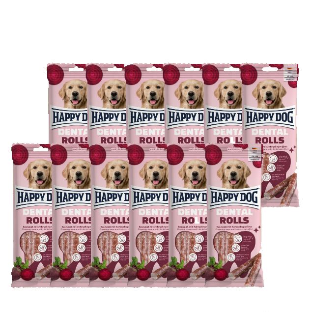 Happy Dog Dental Snacks Rolls für Hunde 12 St
