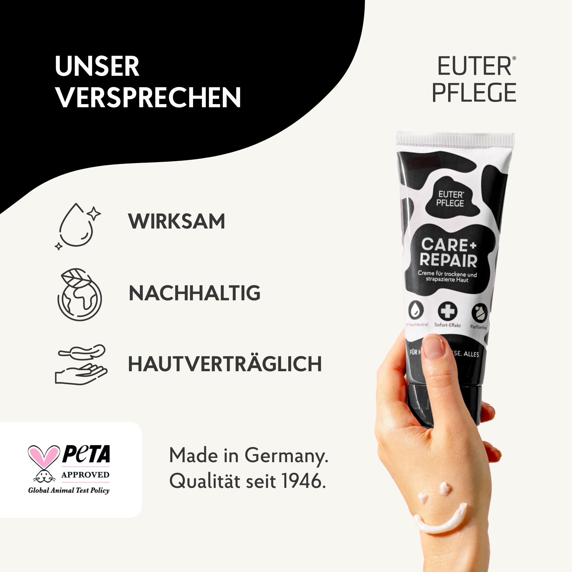 EUTERPFLEGE Care + Repair Bodylotion für raue und strapazierte Haut