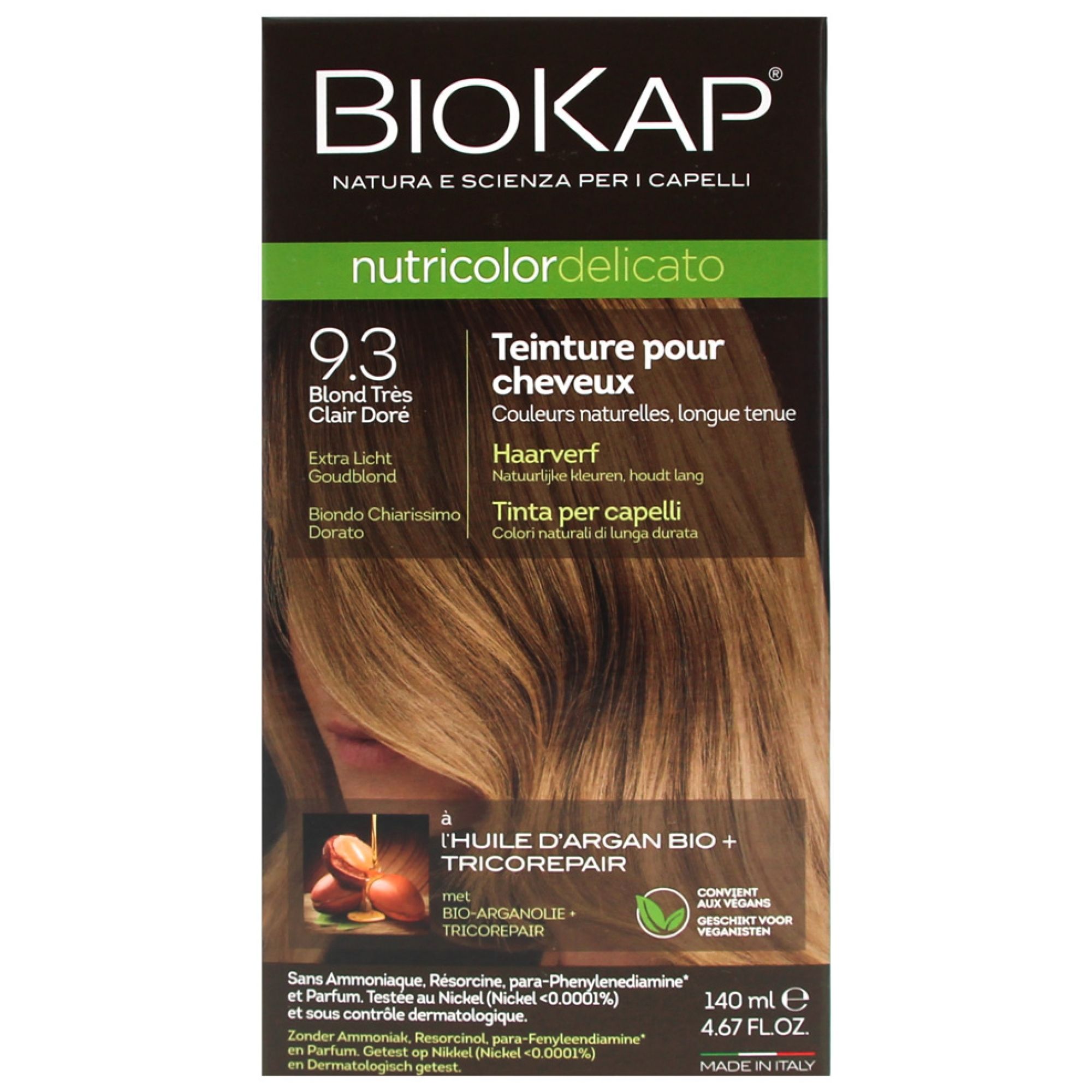 Biokap Nutricolor Delicato Permanent Tint (Haarfärbung : Blond) 7,5x6x17 cm