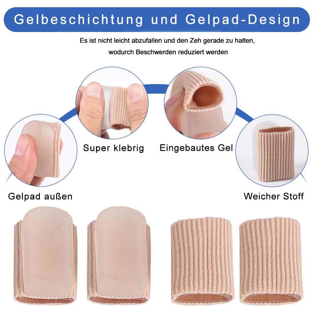 Zehenspreizer Gel , Soft-Silikon Zehentrenner, weich & bequem, unisex
