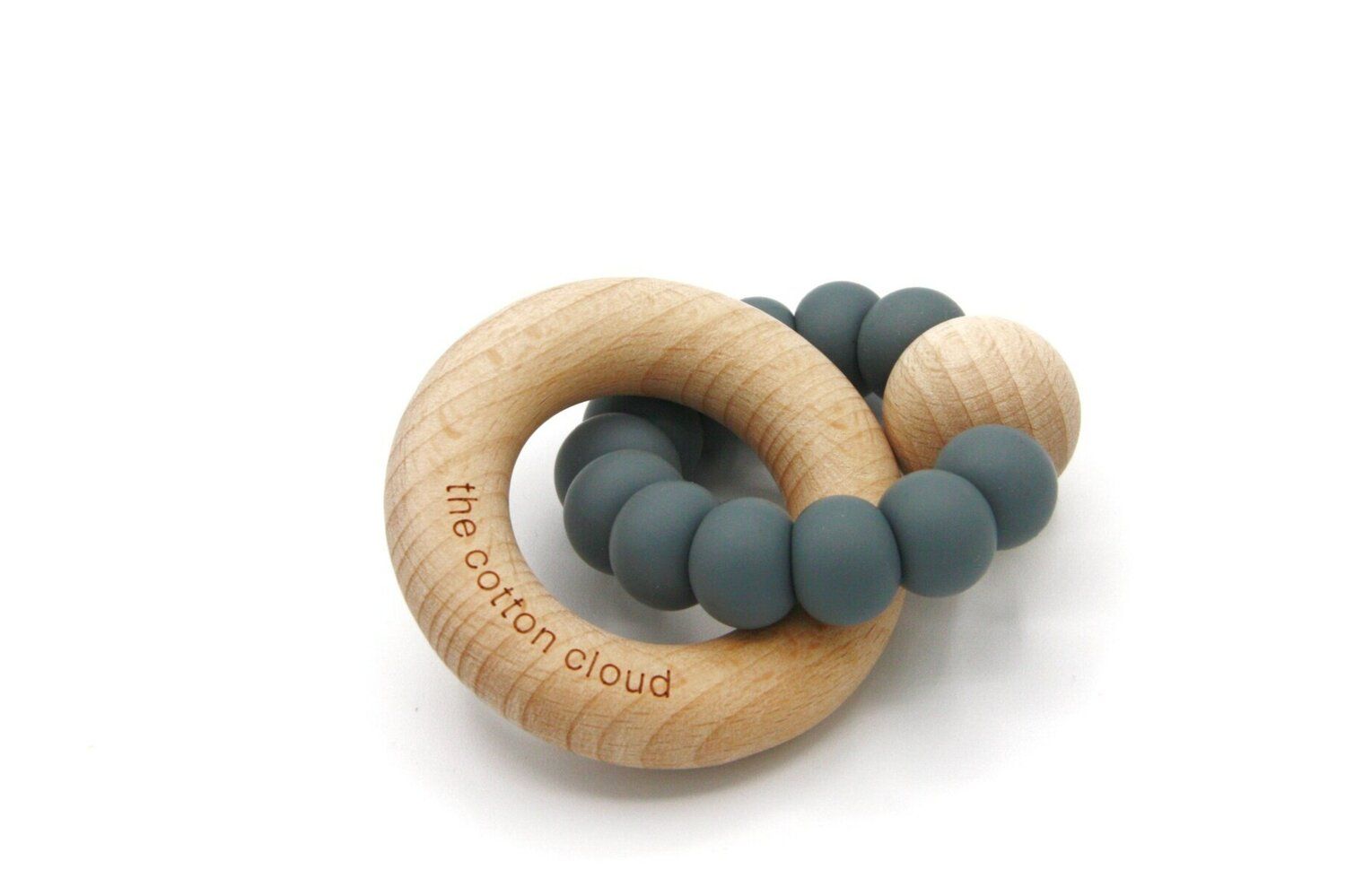 the cotton cloud Round Beißring Dark Grey