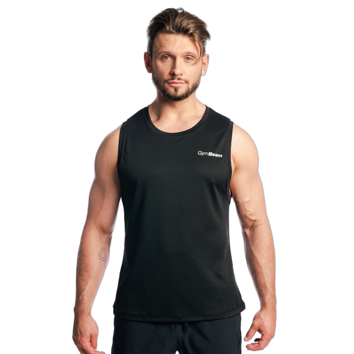 GymBeam Tanktop Herren regular aus Mesh Black 1 St