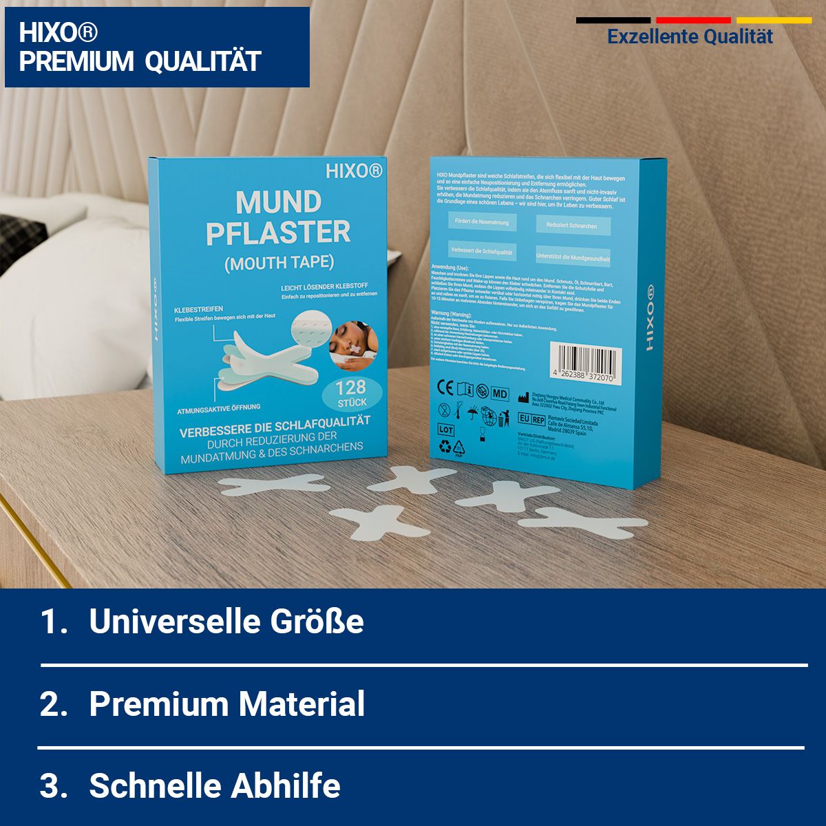 HIXO Mundpflaster Anti-Schnarchen