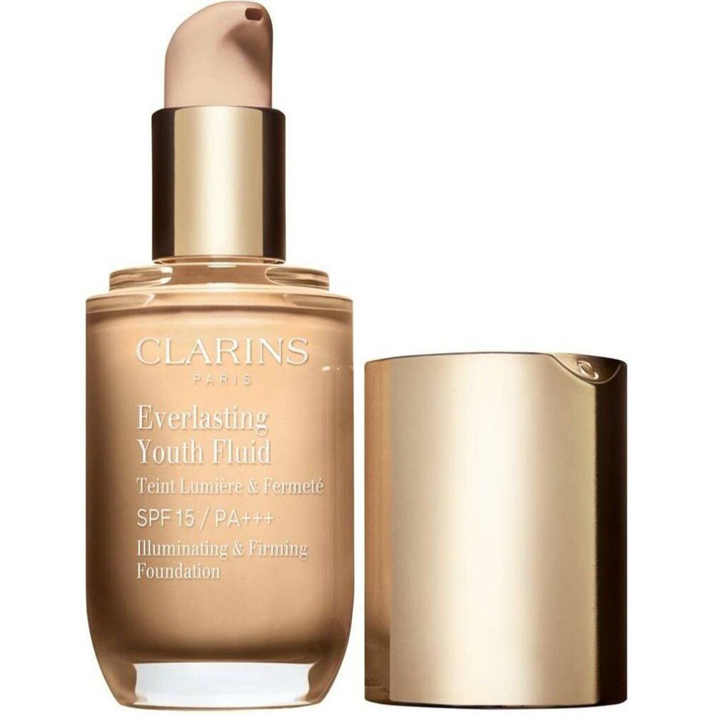 Clarins Everlasting Youth Flüssiges Make-up – illuminierend & straffend SPF 15, 30 ml