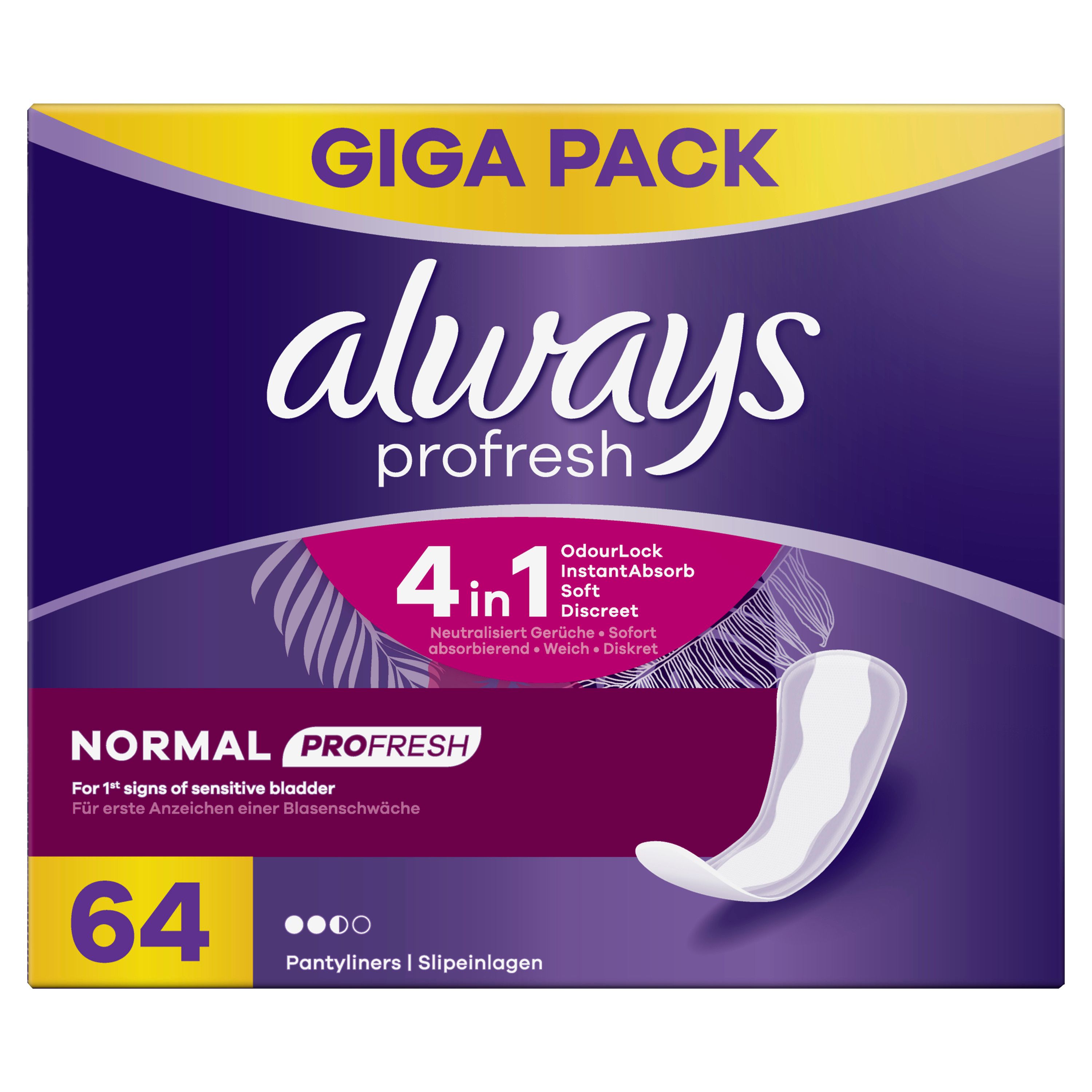 always - Gigapack Slipeinlage 'ProFresh Normal'