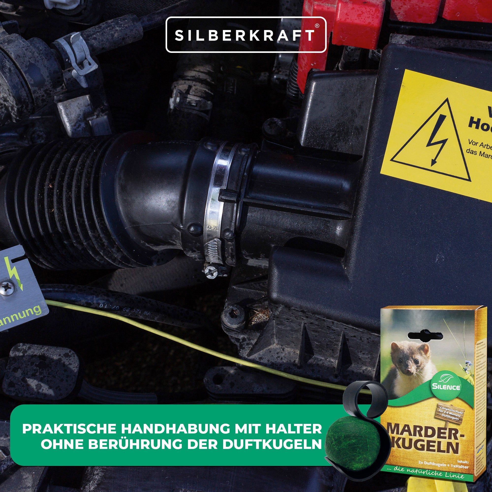 SILBERKRAFT Silence Marder-Duftkugeln