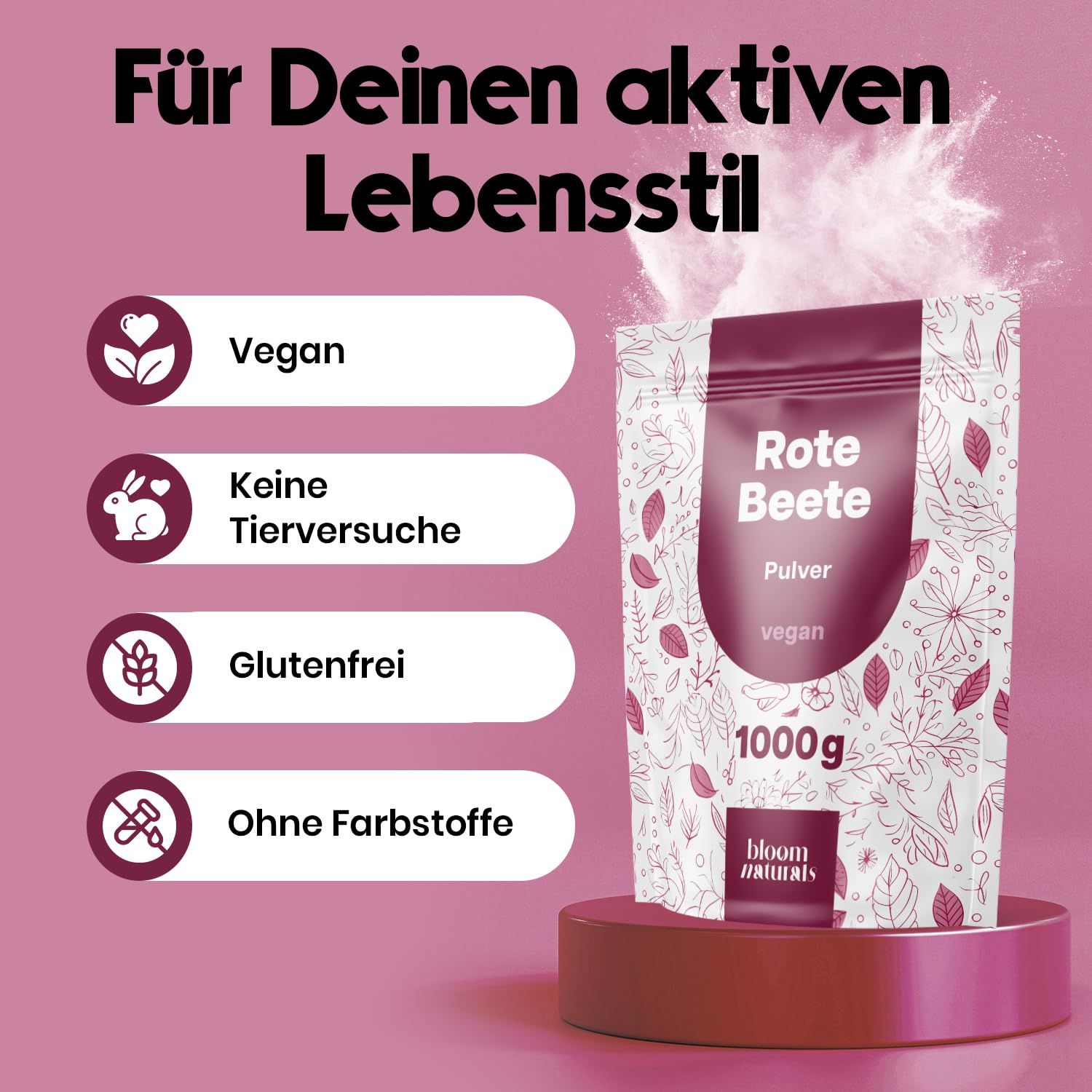 Bloom Naturals Rote Beete Pulver