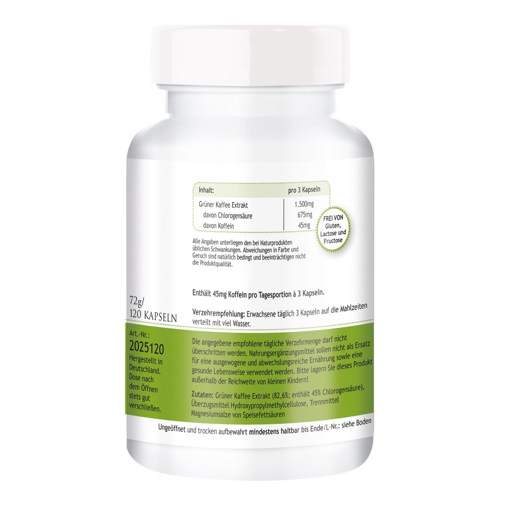 Warnke Vitalstoffe | Grüner Kaffee 500mg