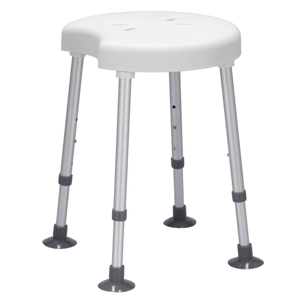 Russka Duschhocker rund mit Hygieneausschnitt