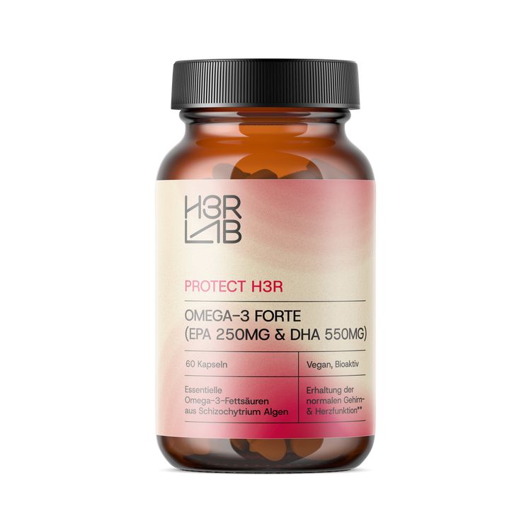H3R LAB Vegan Omega-3 Forte – Algenöl mit DHA & EPA