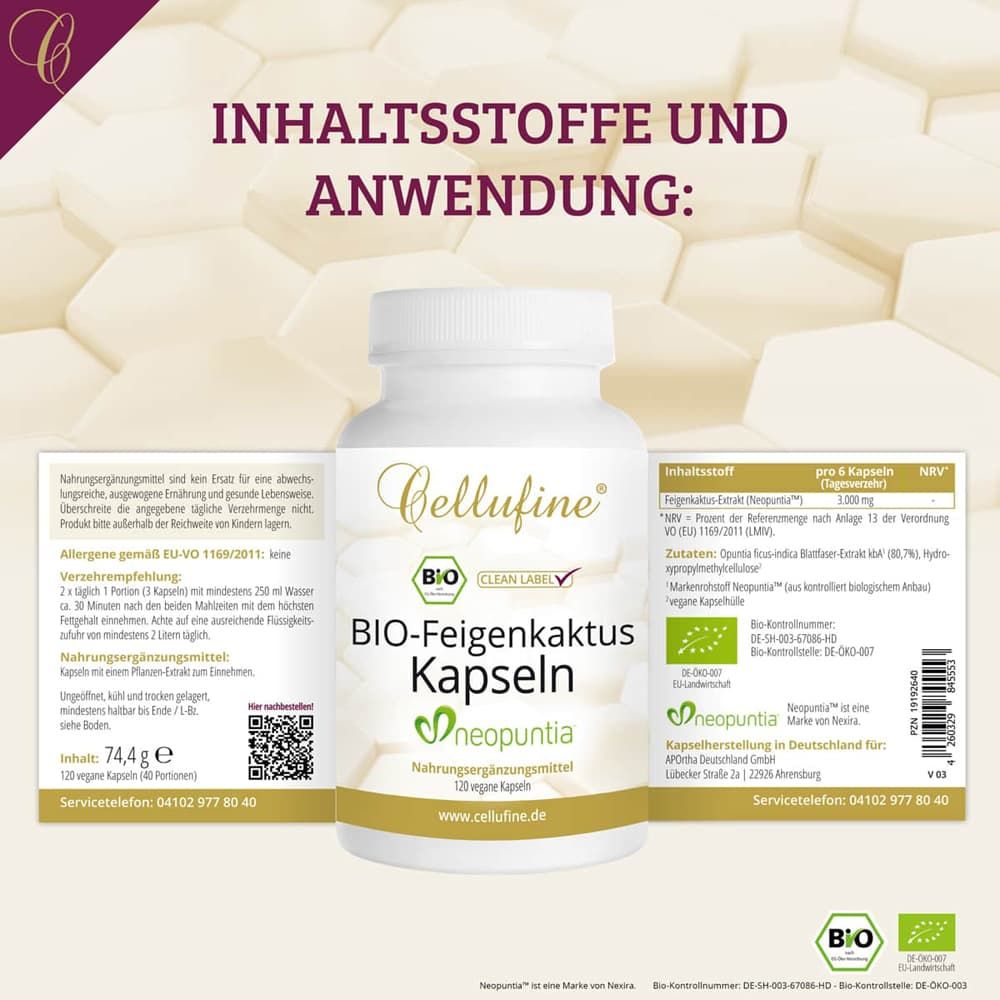 Cellufine® Neopuntia™ Bio-Feigenkaktus - Kapseln