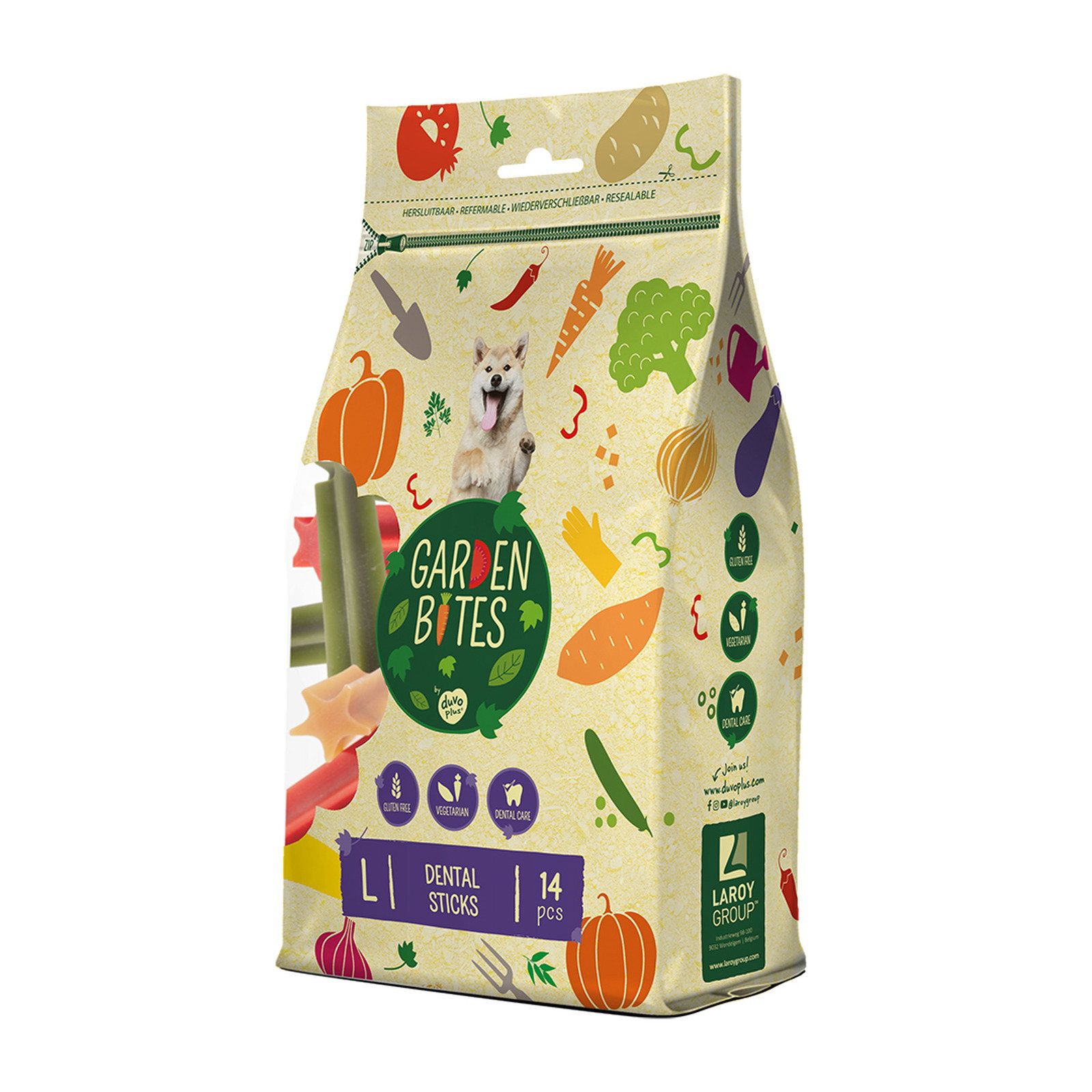 Garden Bites - Dental Sticks - vegetarischer Kausnack für Hunde