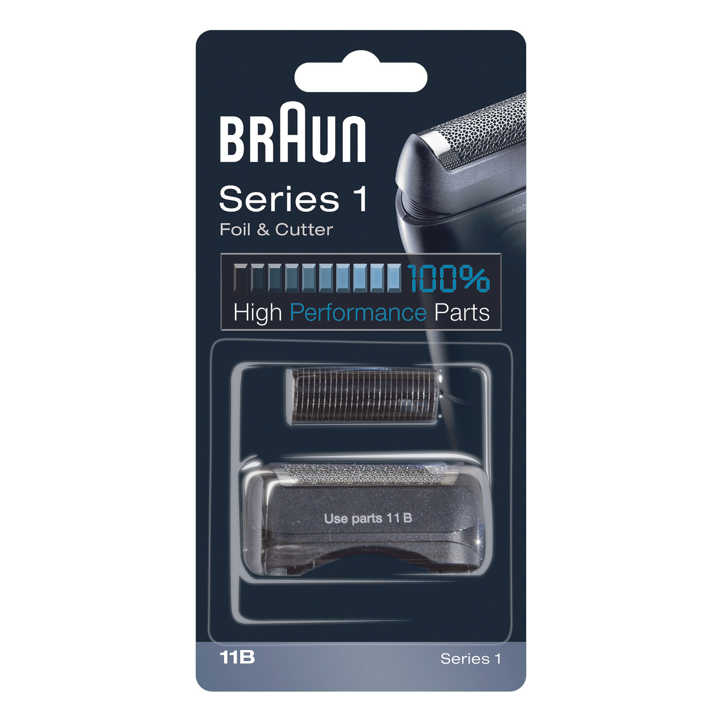 Braun - Ersatzscherfolie "Series 1 - 11B Foil & Cutter" in Dunkelblau