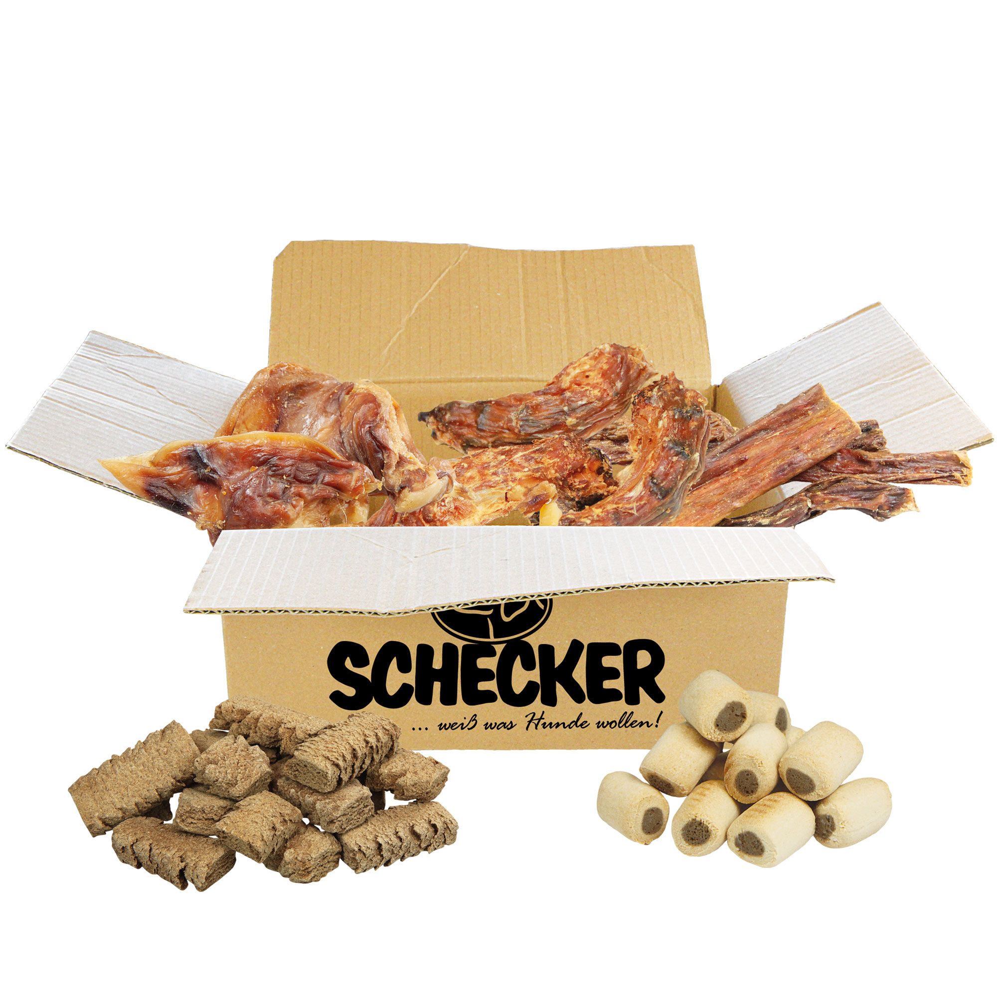 Schecker Hundefutter - Welpen Snack Verwöhn Paket