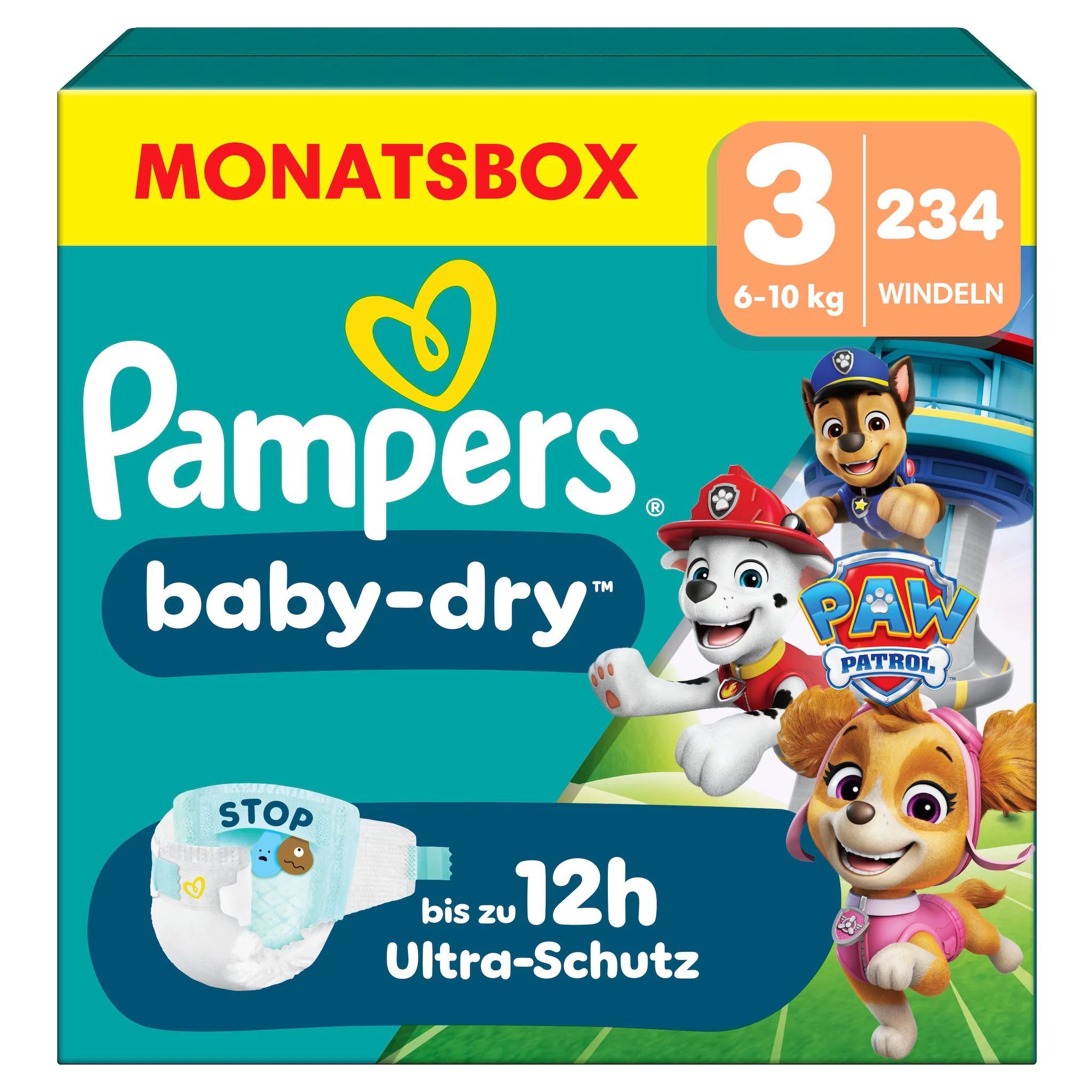 Pampers Baby Dry Gr.3 Midi 6-11kg Paw Patrol Windeln 234 St