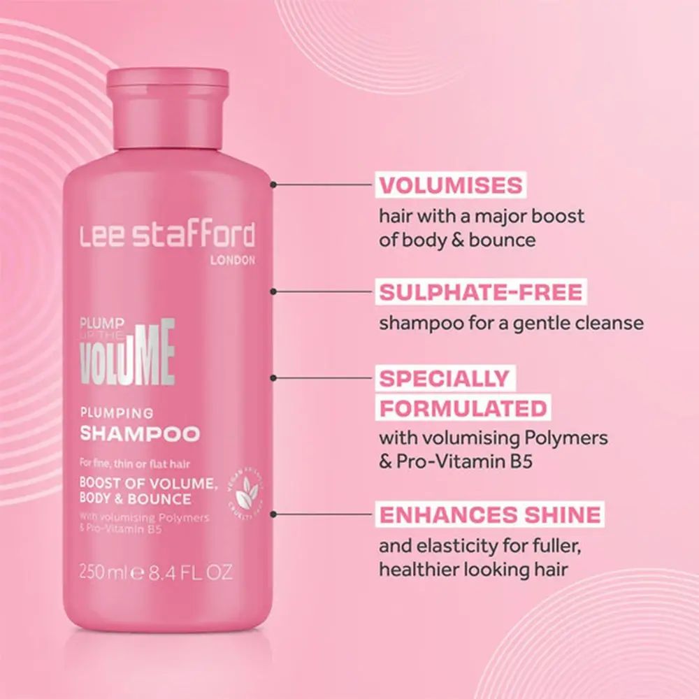 Lee Stafford Plump Up The Volume Shampoo – Volumen-Shampoo für feines Haar