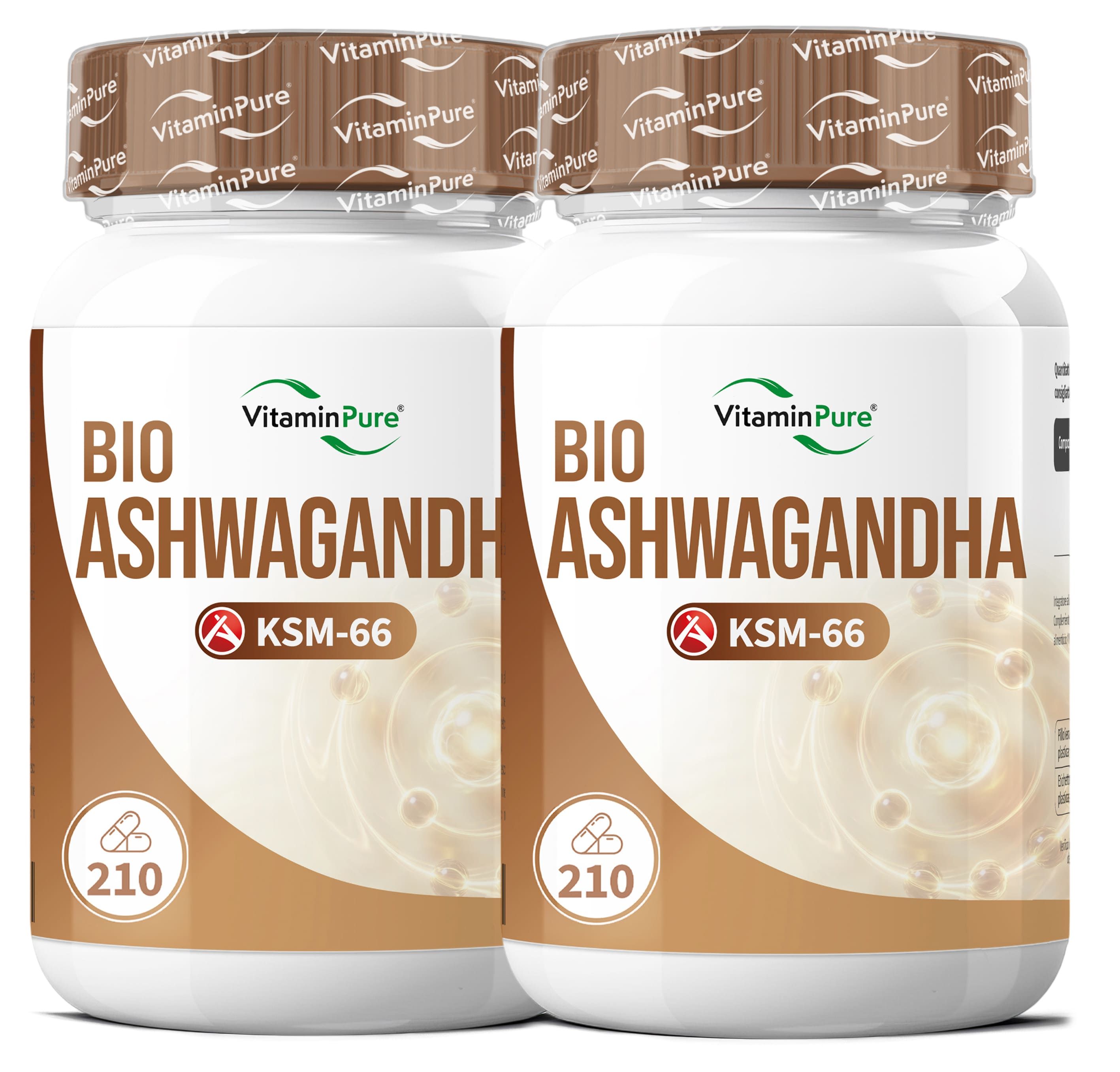 Ashwagandha KSM-66 BIO per Benessere Fisico e Mentale, VitaminPure®