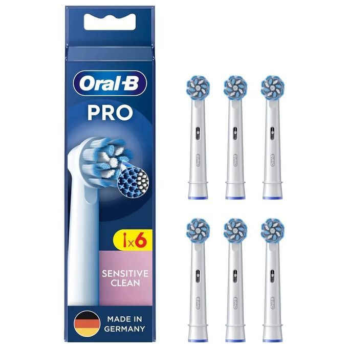 Oral-B  Aufsteckbürsten 6 Stück PRO Sensitive Clean weiß