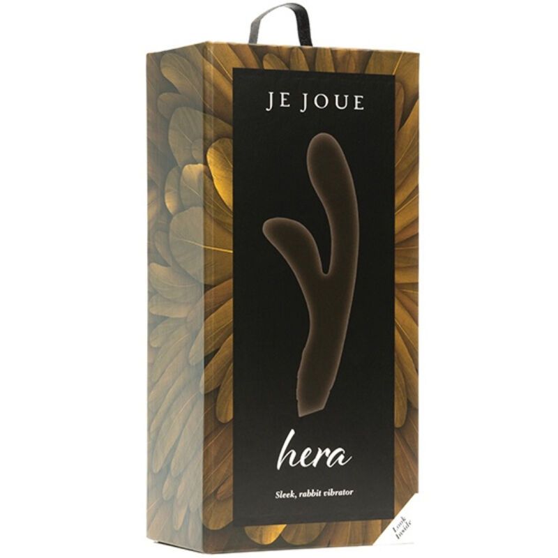 Verpackung mit Produktabbildung. Marke Je Joue. Text: hera, Sleek, rabbit vibrator.