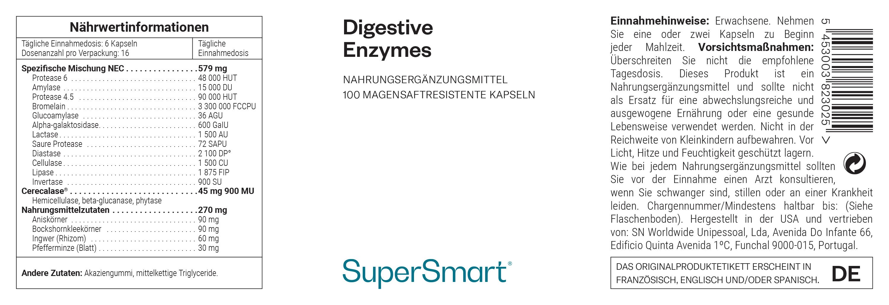 SuperSmart - Digestive Enzymes