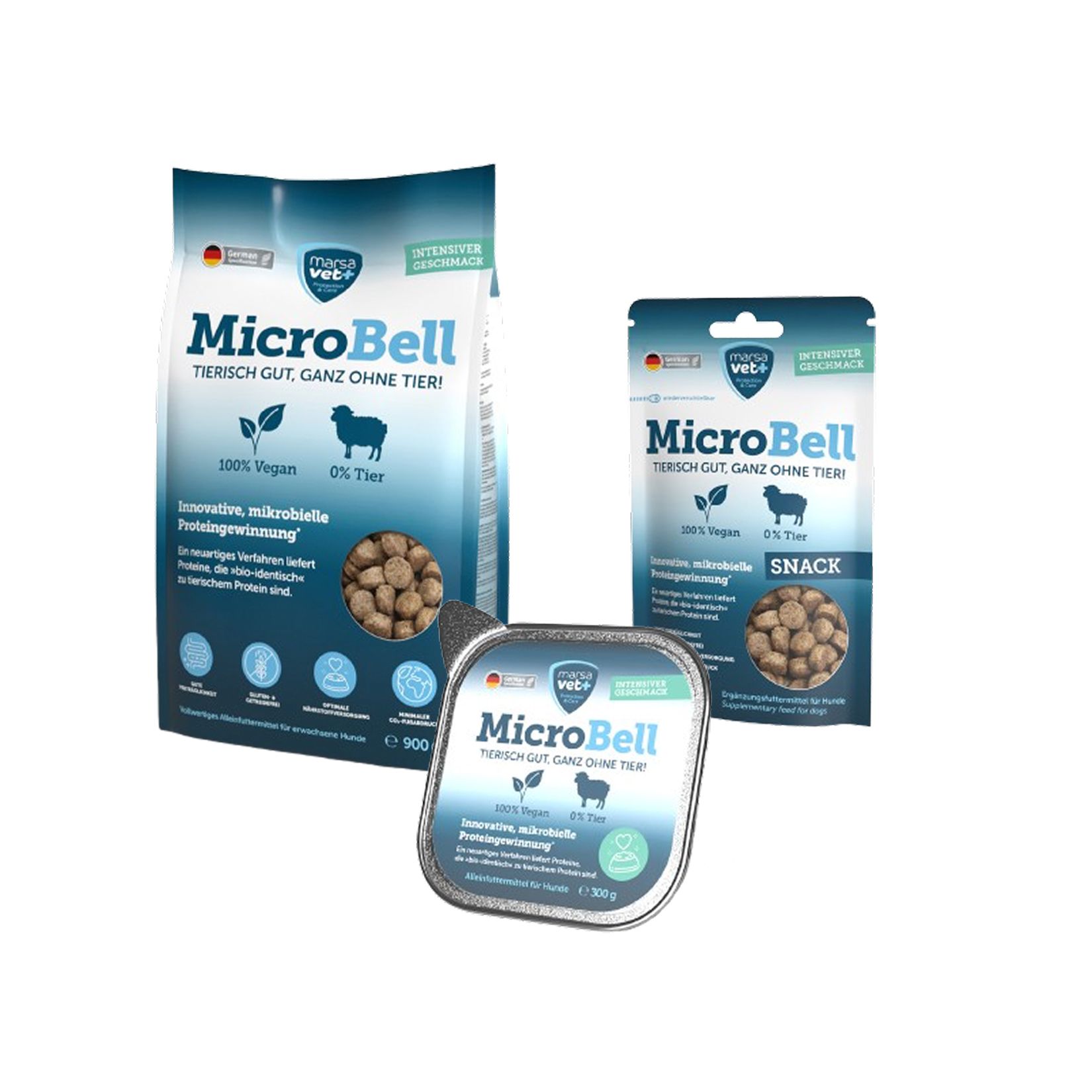 Marsavet MicroBell – Veganes Hundefutter-Set mit mikrobiellem Protein 1 St Set