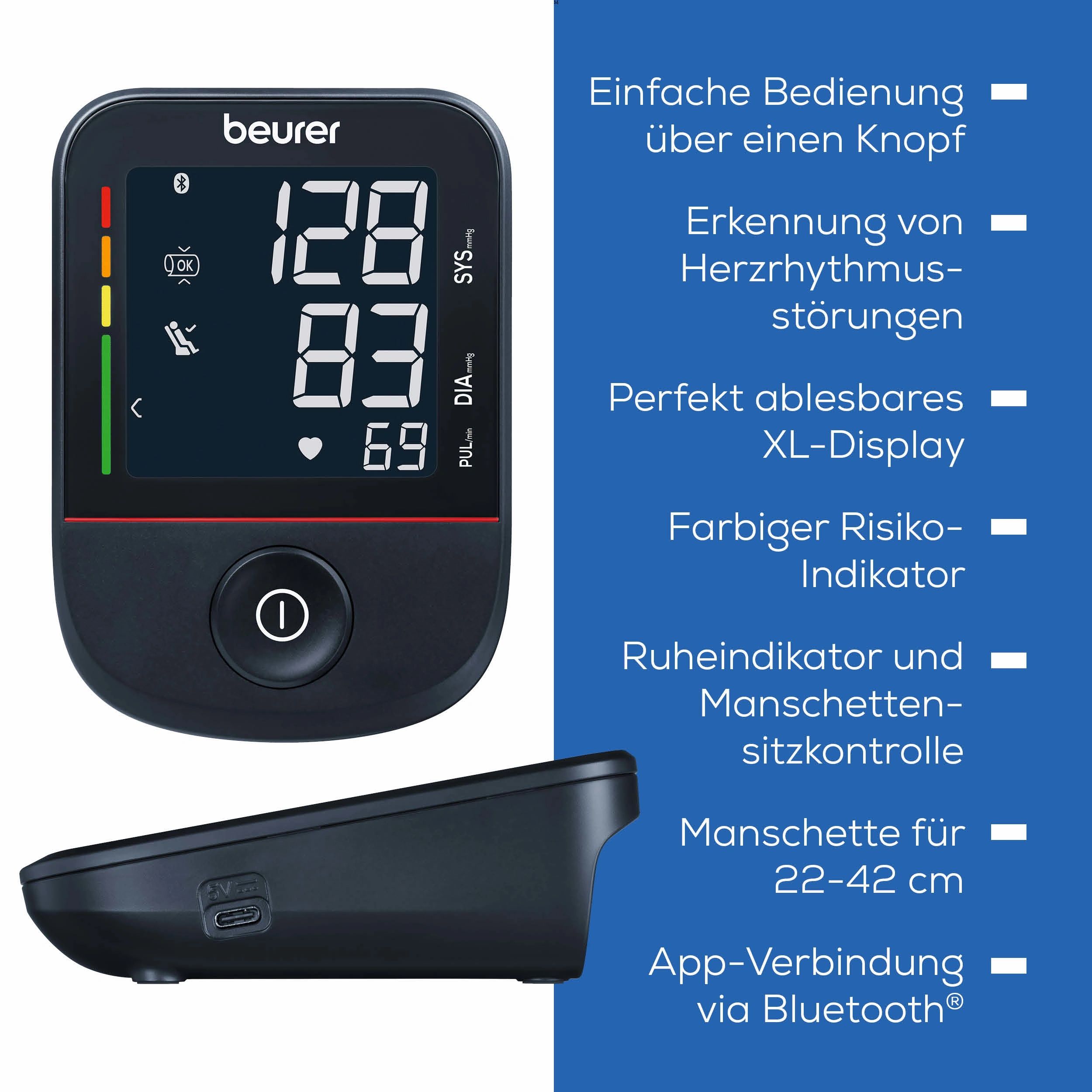 Beurer BM 48 Oberarm-Blutdruckmessgerät