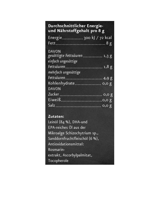 Ölmühle Solling Omega 3 Öl Lein & Sanddorn