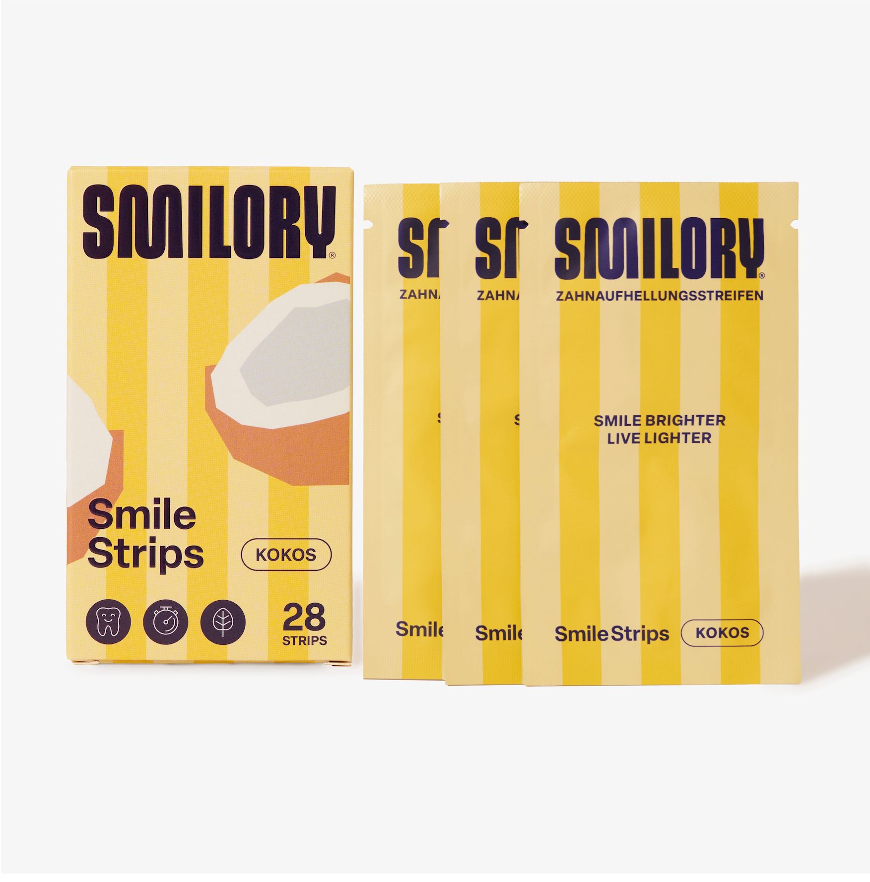 Smilory® Smile Strips - Zahnaufhellungsstreifen (Kokos) 28 St Streifen