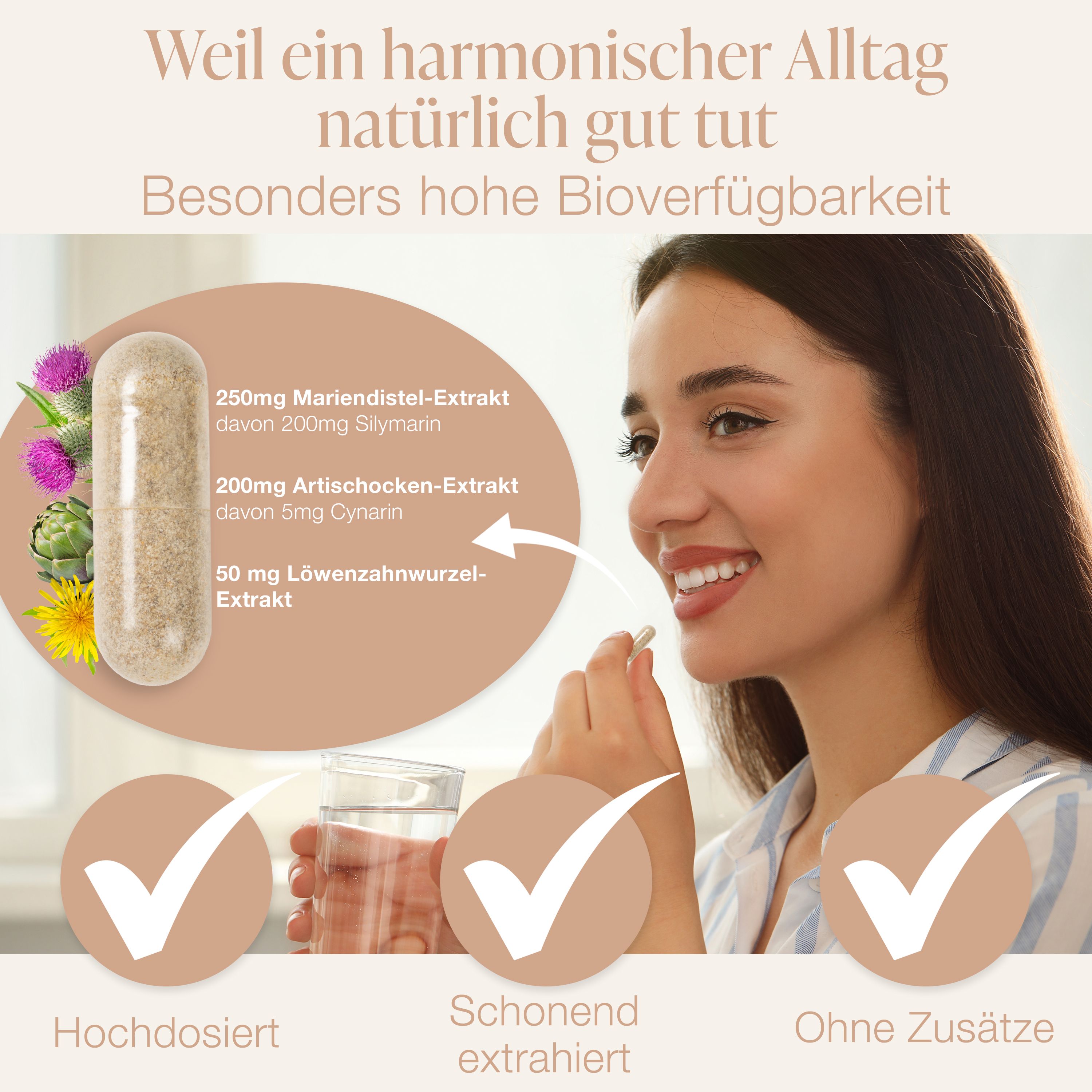 BACKLAXX ® Mariendistel mit Artischockenextrakt & Löwenzahnwurzel