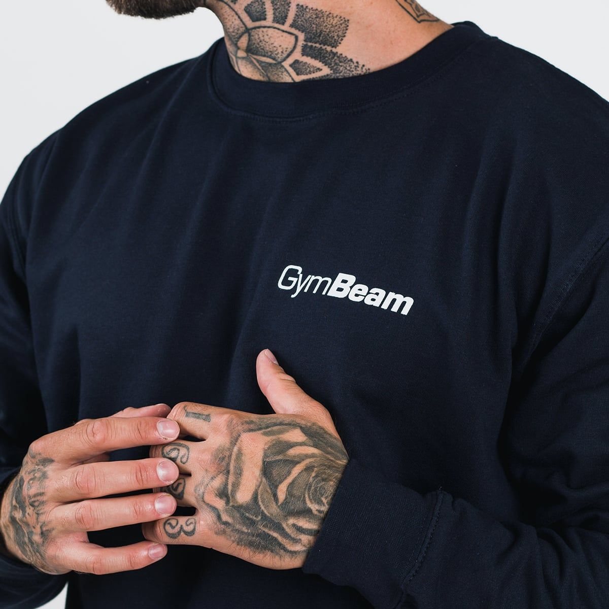 GymBeam Herren Pullover PRO mit lockerem Schnitt in Marineblau