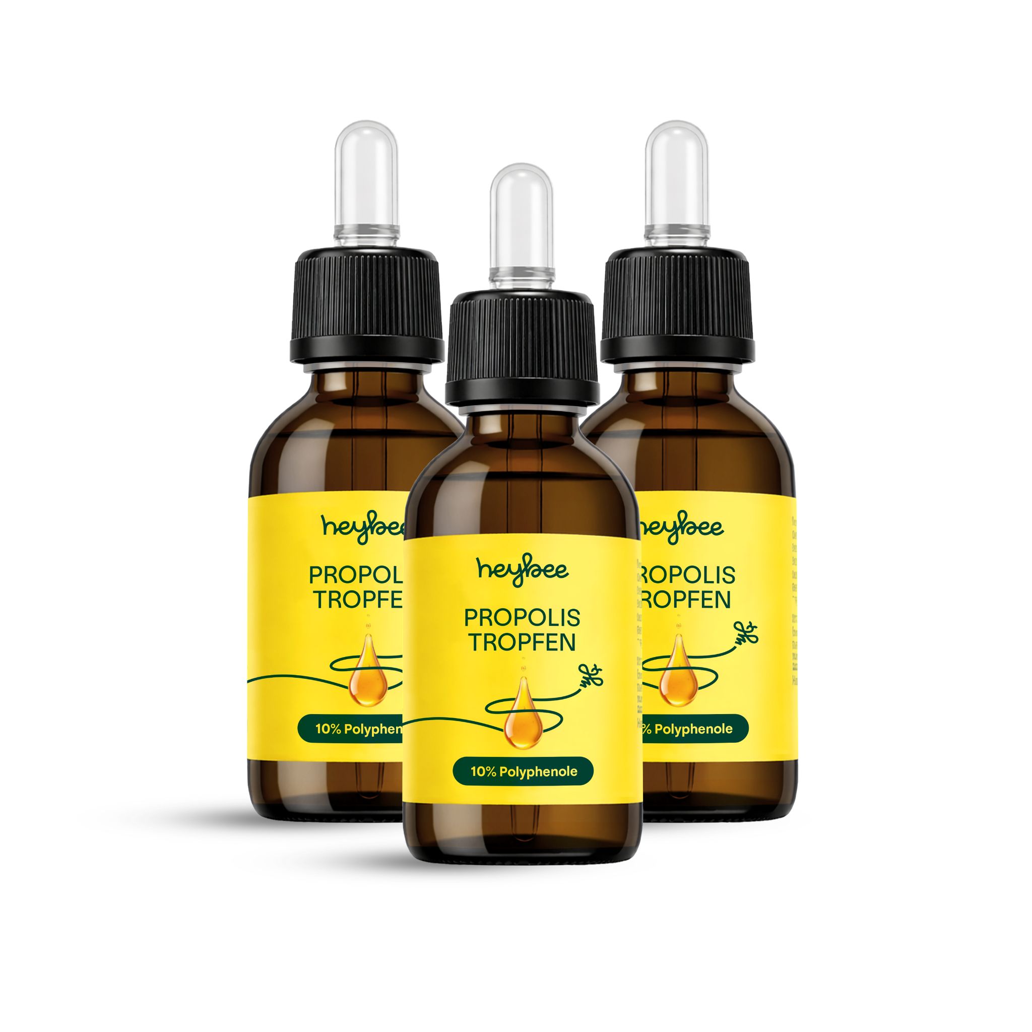 heybee Propolis Tropfen - 3er Packung 3x50 ml Mundtropfen